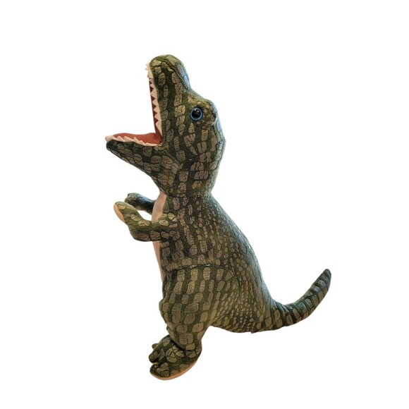 2 Walmart Dinosaurs Plush Stuffed Animal T-Rex Triceratops READ - Picture 6 of 9